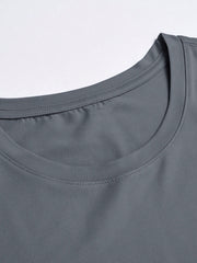 Manfinity Homme Men Cross Print Tee Grey
