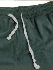 Men's Casual Plain Shorts, Fashionable & Suitable For Everyday Wear Dark Green