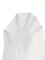 Manfinity Homme Men's Solid Color Round Neck Short Sleeve T-Shirt White