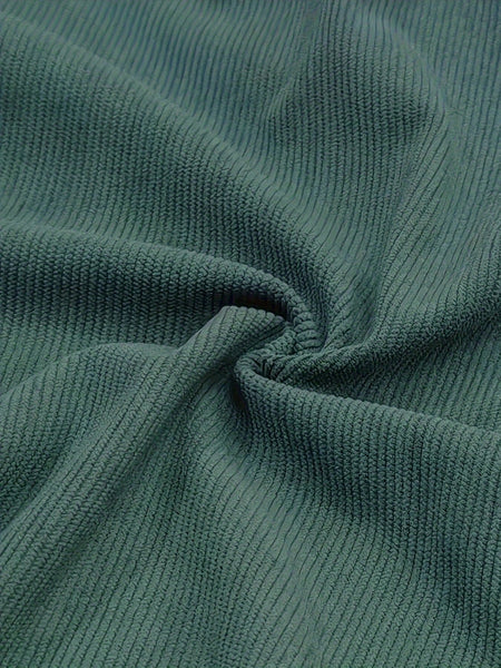 Men's Casual Plain Shorts, Fashionable & Suitable For Everyday Wear Dark Green